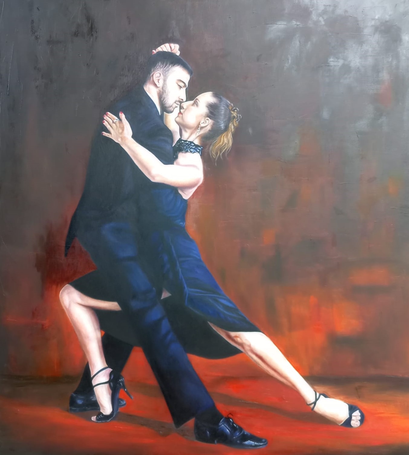 38. Pasiones – 100 x 90 cm. – Óleo sobre lienzo
